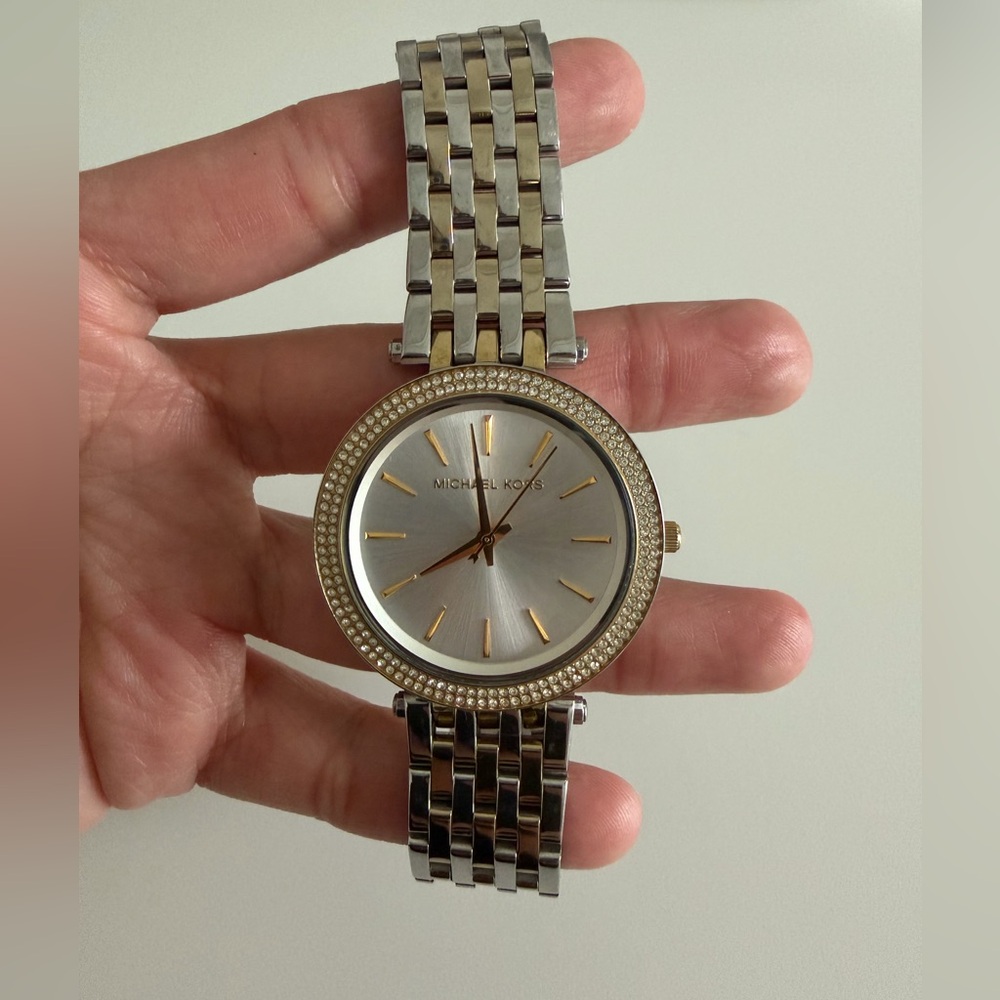 Michael Kors MK3215 Darci Silver Dial Two Tone Stainless Steel Women's Watch